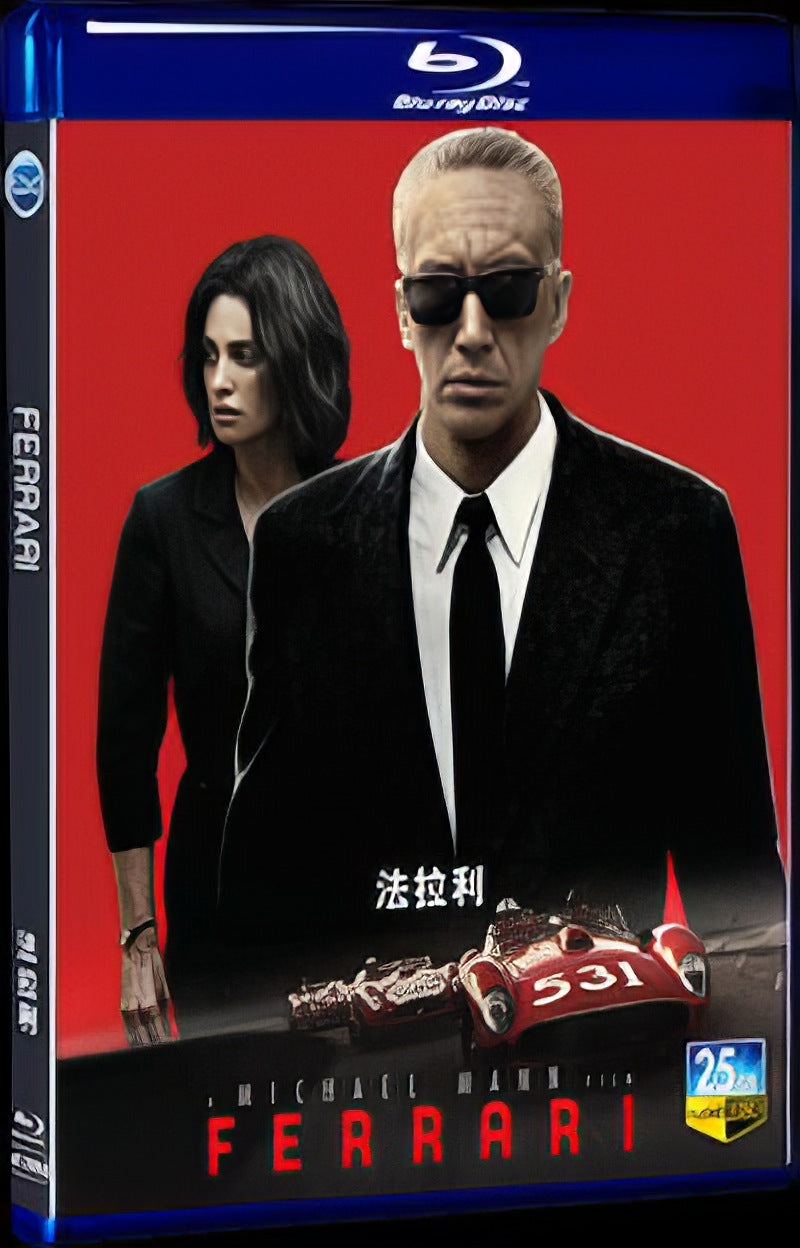 2023 Ferrari Movie 1-Disc Box Set for Gift Collection Blu-ray