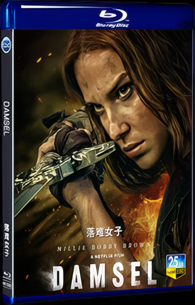 2024 Damsel Movie 1-Disc Box Set for Gift Collection Blu-ray