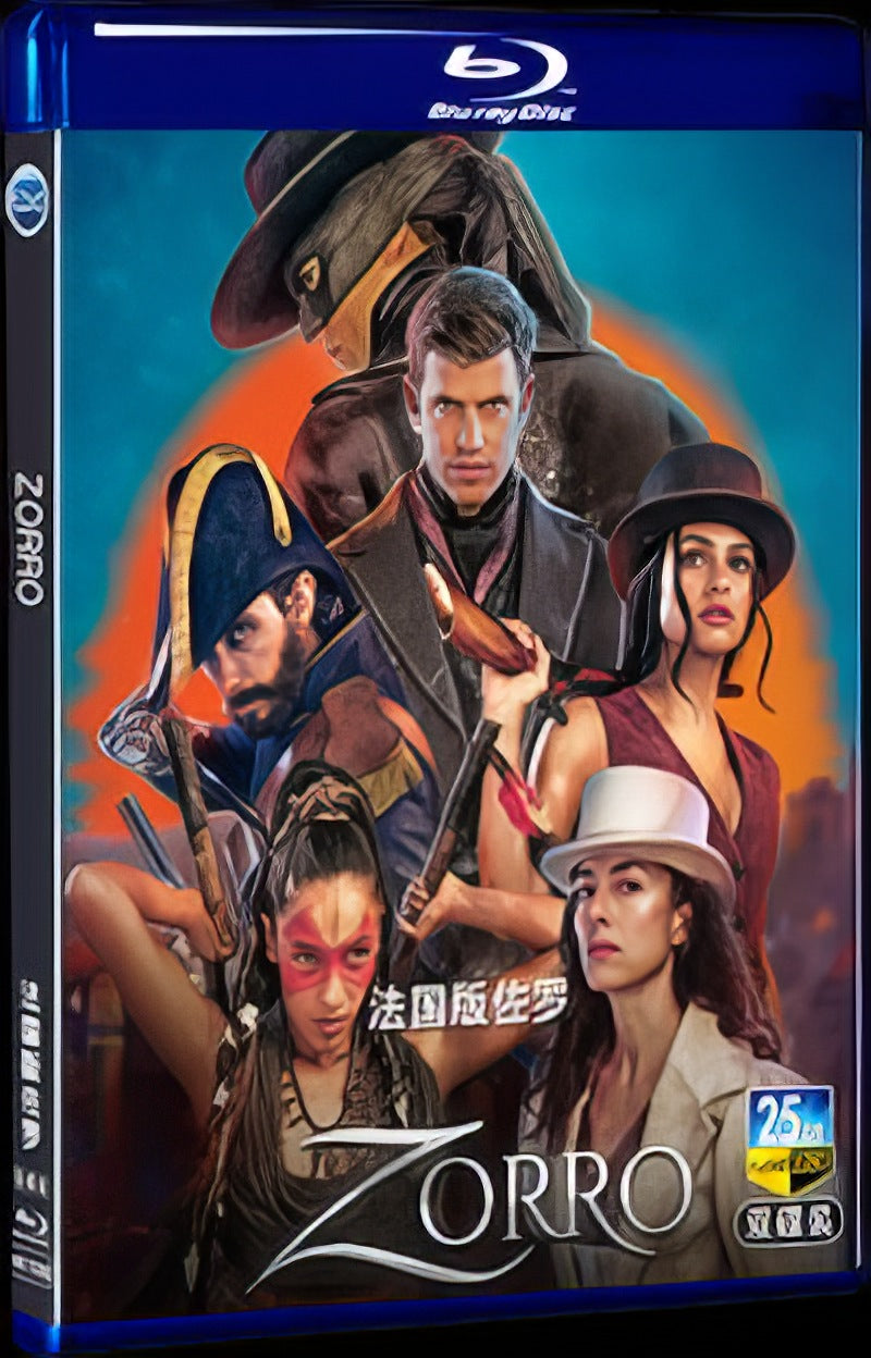 2024 Zorro Movie 2-Disc Box Set for Gift Collection Blu-ray