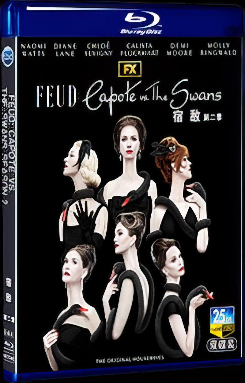 2024 Feud: Capote vs. The Swans Season 2 Movie 2-Disc Box Set for Gift Collection Blu-ray
