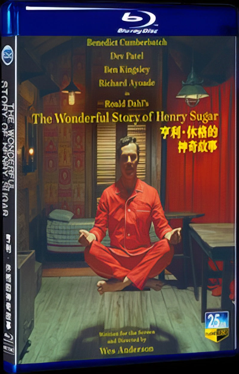 2023 The Wonderful Story of Henry Sugar Movie 1-Disc Box Set for Gift Collection Blu-ray