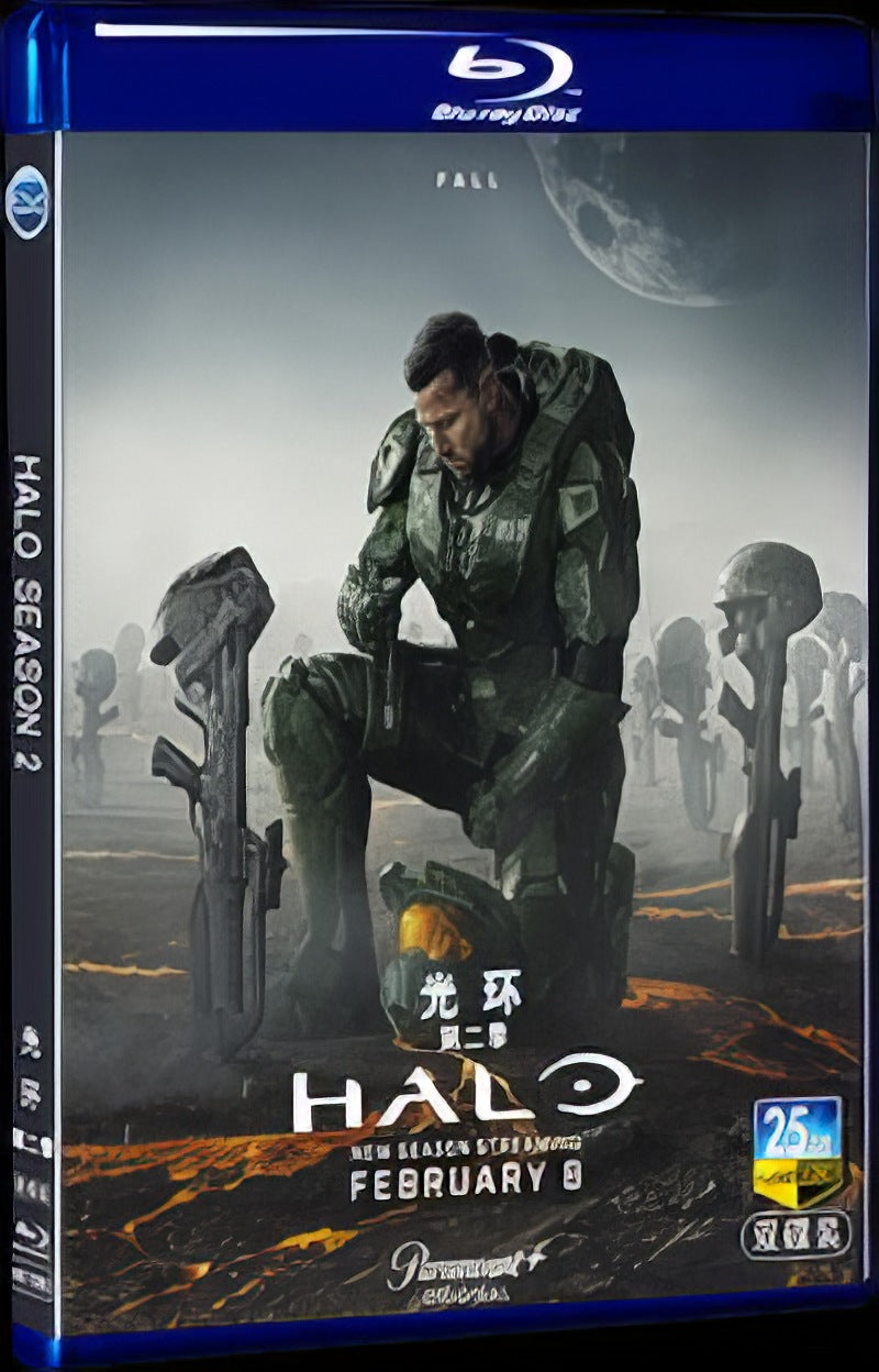 2024 Halo Season 2 Movie 2-Disc Box Set for Gift Collection Blu-ray