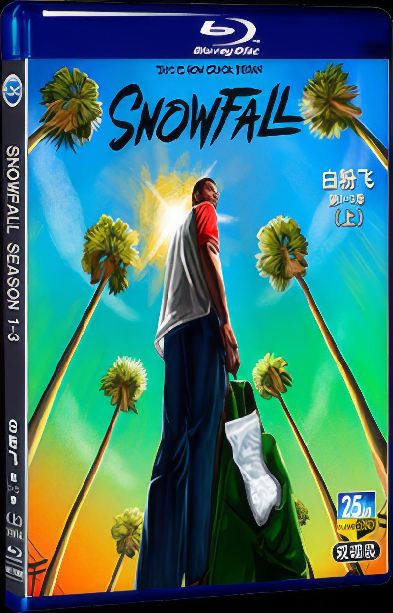 2023 Snowfall Season 1-3 Movie 4-Disc Box Set for Gift Collection Blu-ray