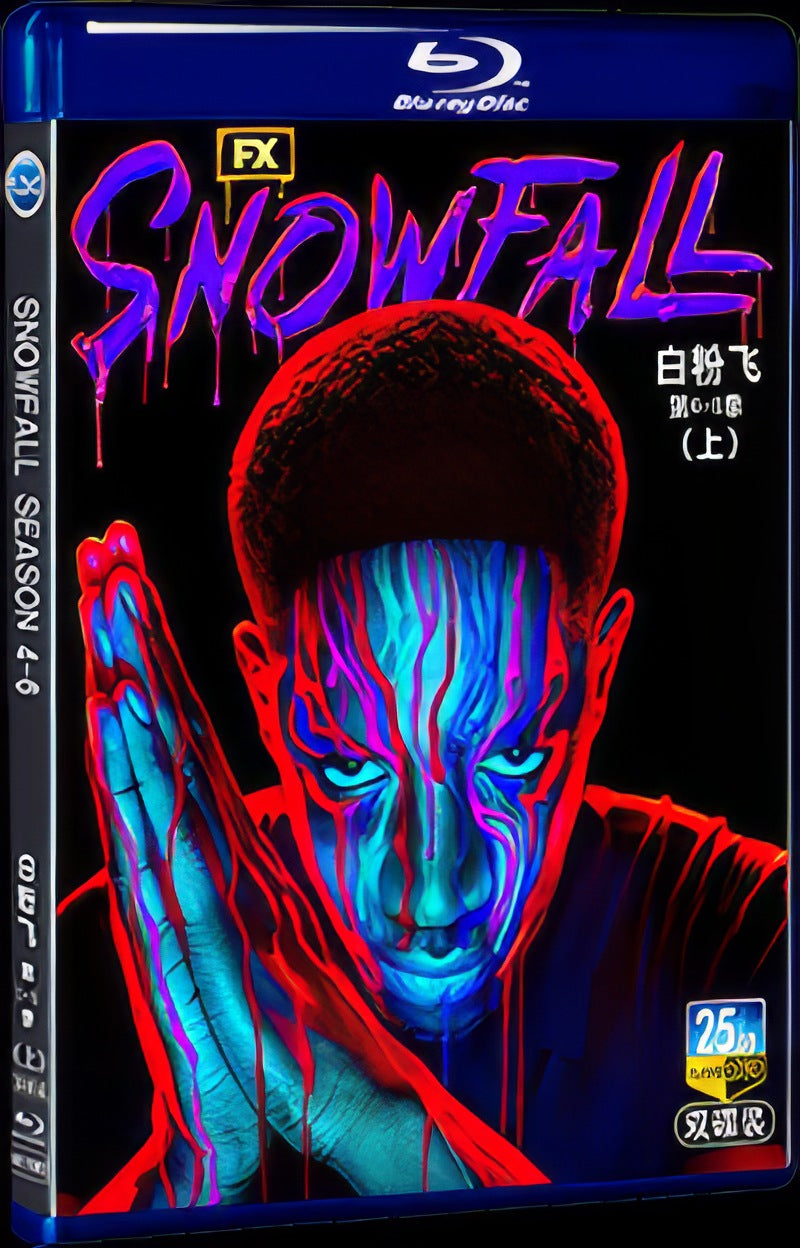 2023 Snowfall Season 4-6 Movie 4-Disc Box Set for Gift Collection Blu-ray