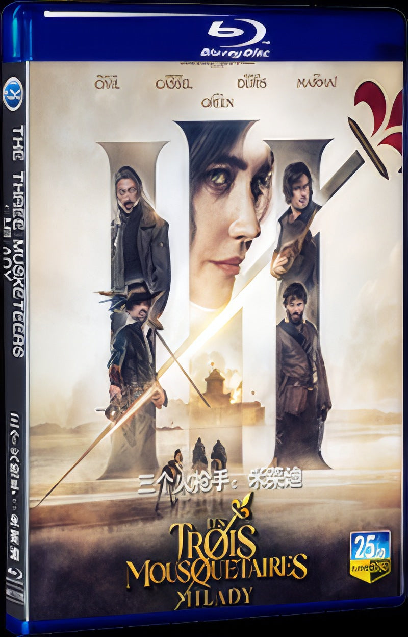 2023 The Three Musketeers: Milady Movie 1-Disc Box Set for Gift Collection Blu-ray
