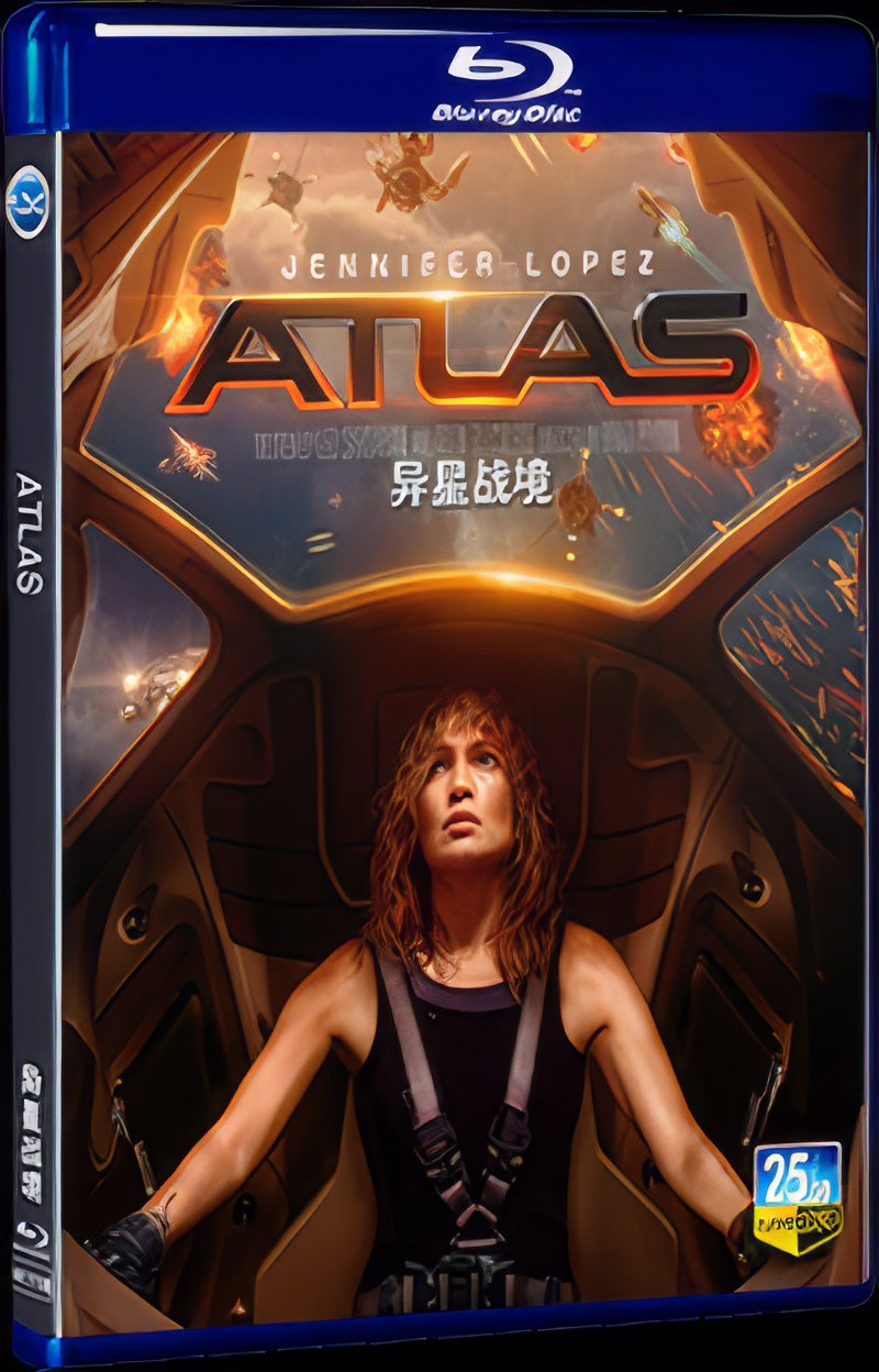 2024 Atlas Movie 1-Disc Box Set for Gift Collection Blu-ray