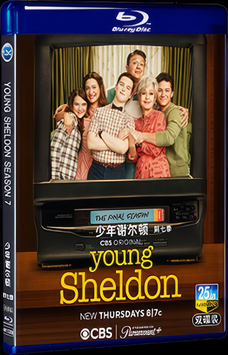 2024 Young Sheldon Season 7 Movie 2-Disc Box Set for Gift Collection Blu-ray