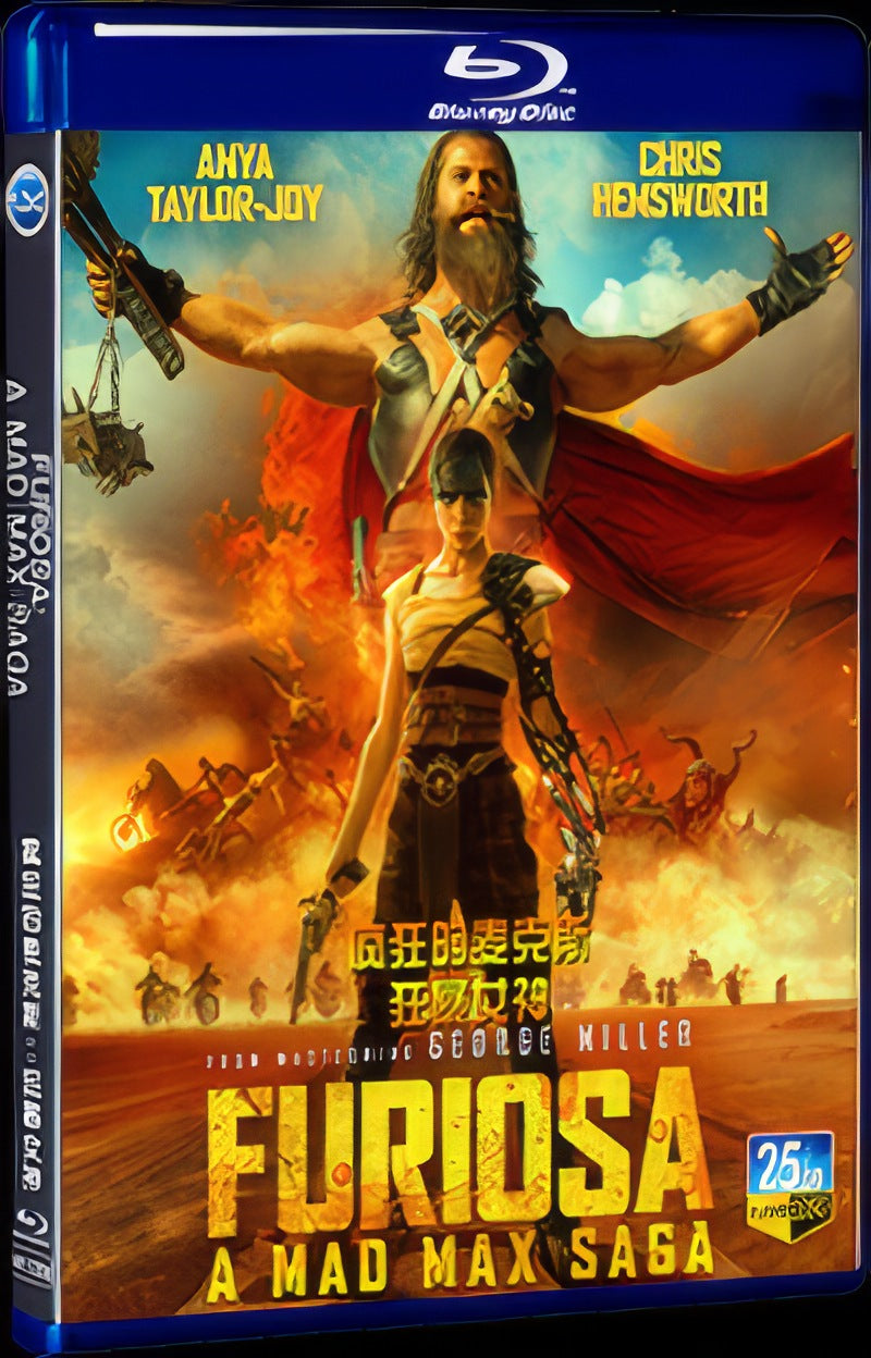 2024 Furiosa: A Mad Max Saga Movie 1-Disc Box Set for Gift Collection Blu-ray