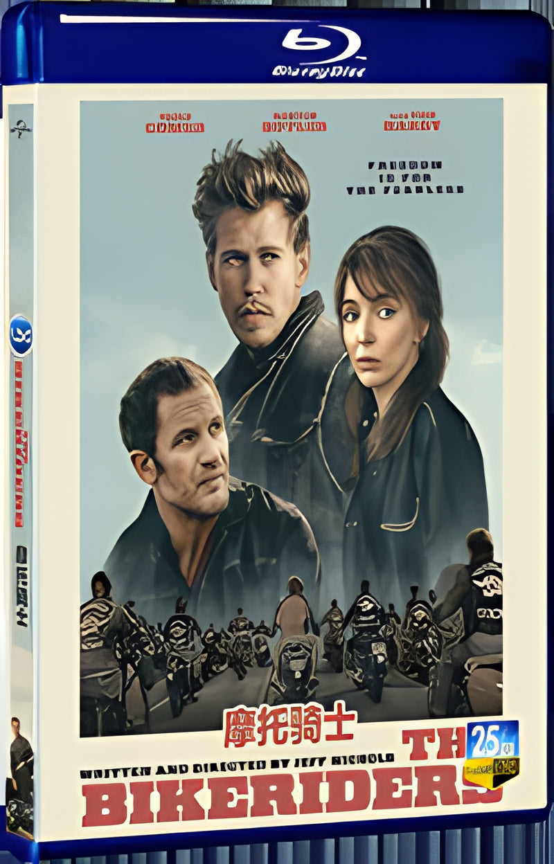 2023 The Bikeriders 1080P for Gift 1-Disc All RegionPlay Seal Box Blu-ray