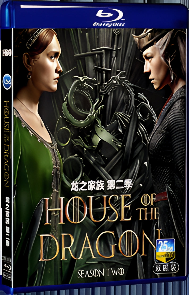 2024 House of the Dragon Season 2 1080P for Gift 2-Disc All RegionPlay Seal Box Blu-ray