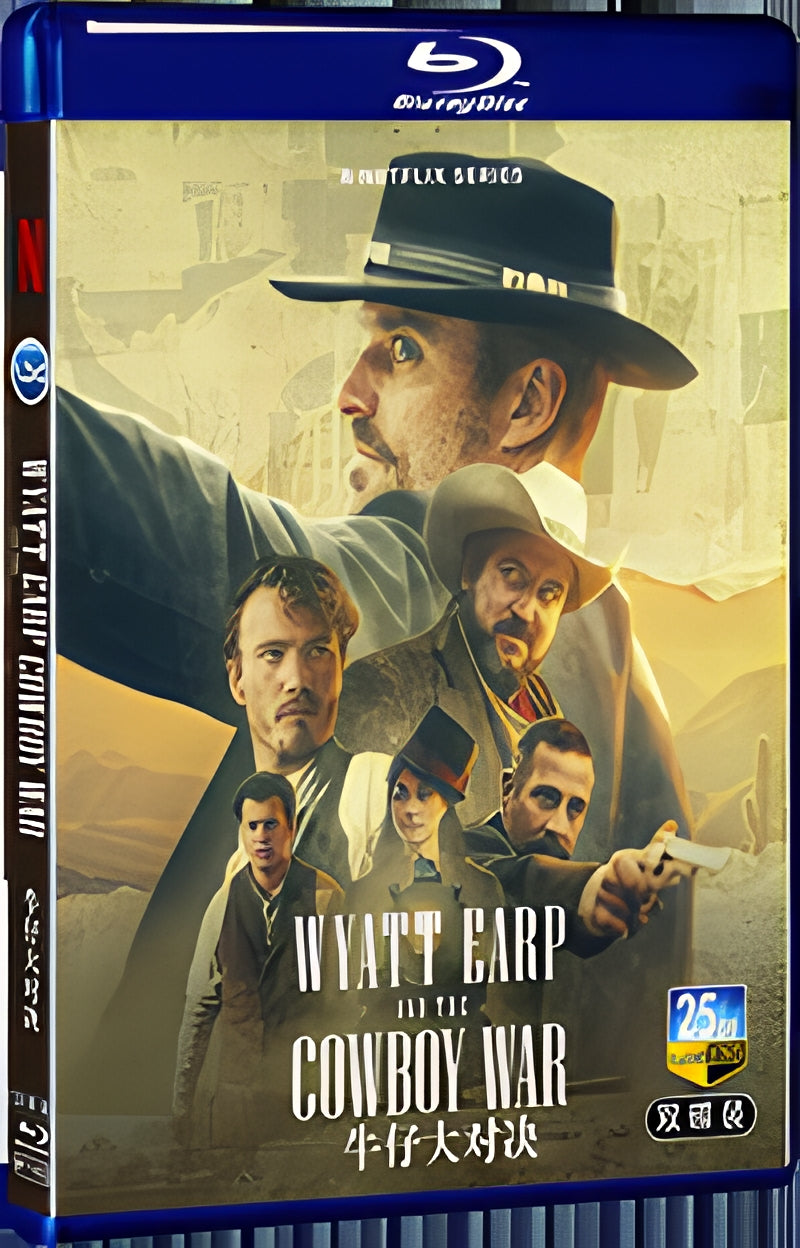 2024 Wyatt Earp and The Cowboy War (2024) 1080P for Gift 2-Disc All RegionPlay Seal Box Blu-ray