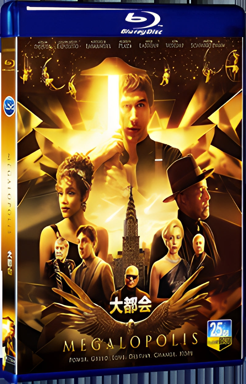 2024 Megalopolis (2024) 1080P for Gift 1-Disc All RegionPlay Seal Box Blu-ray