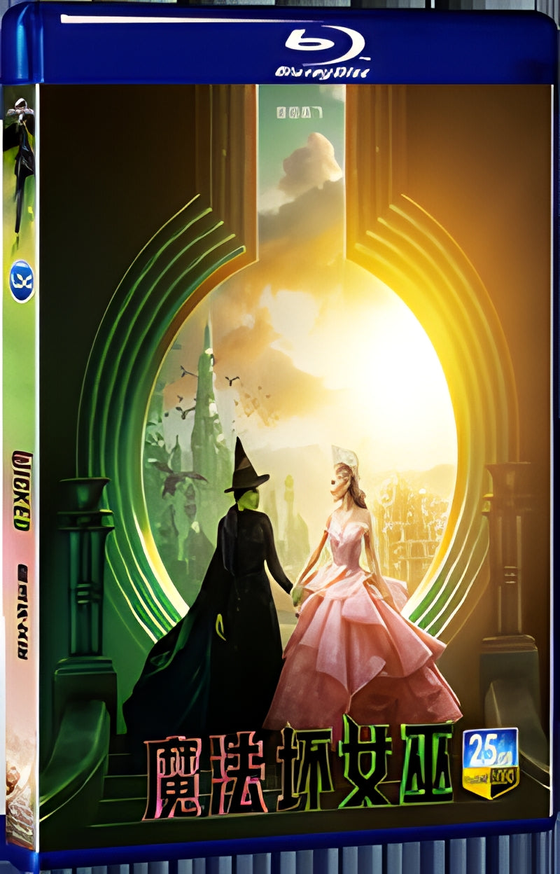 2024 Wicked (2024) 1080P for Gift 1-Disc All RegionPlay Seal Box Blu-ray