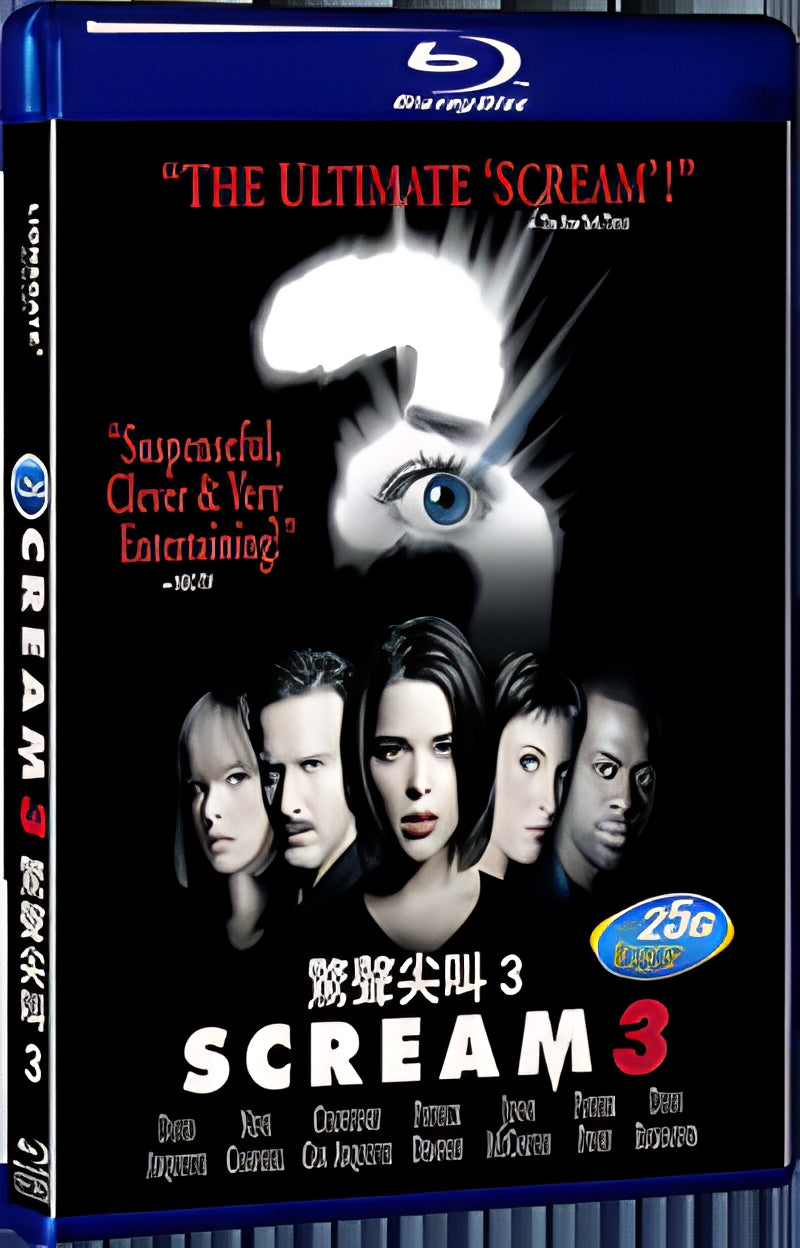 2000 SCREAM3 1080P for Gift 1-Disc All RegionPlay Seal Box Blu-ray