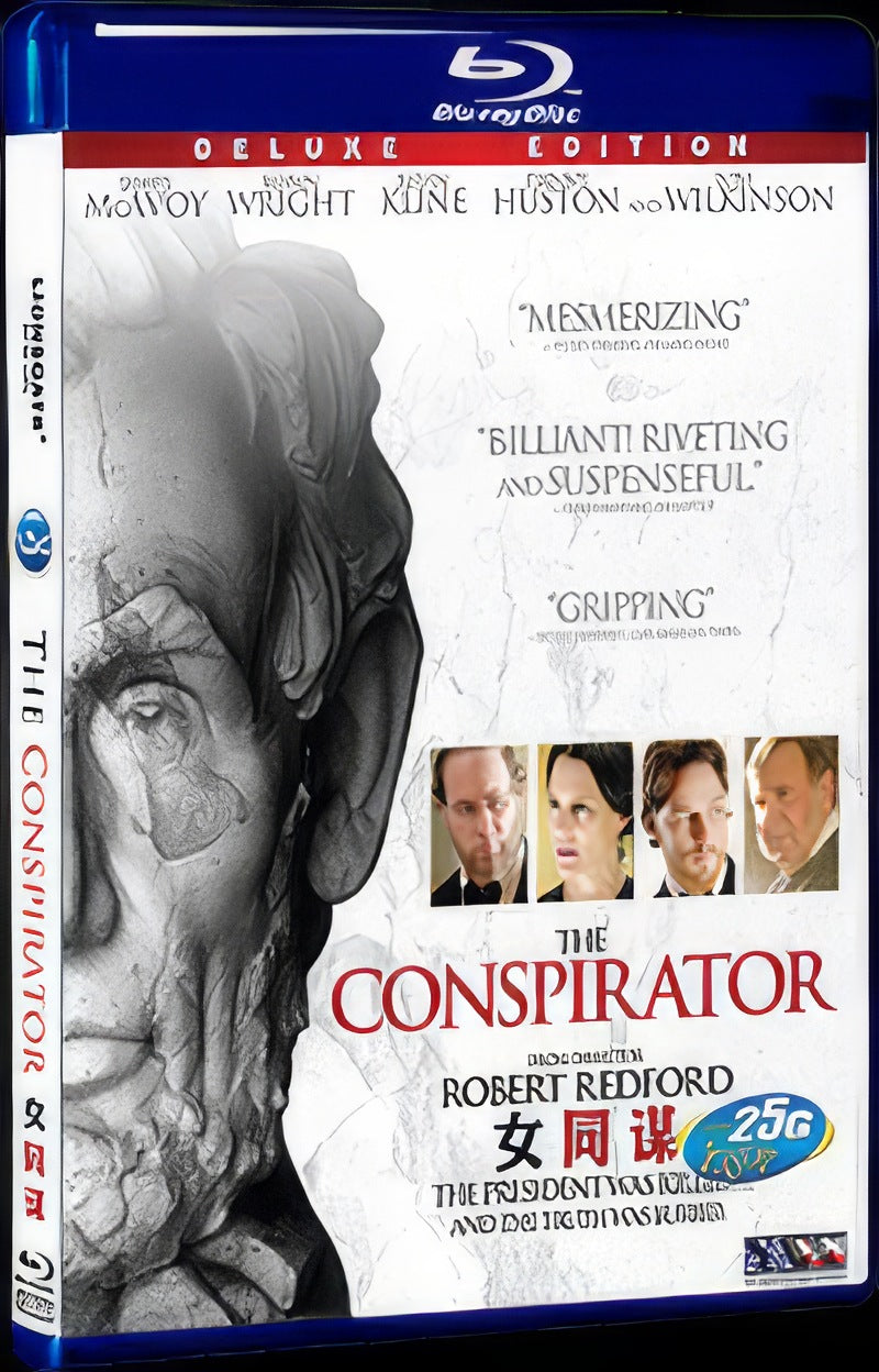 2011 The Conspirator Movie 1-Disc Box Set for Gift Collection Blu-ray