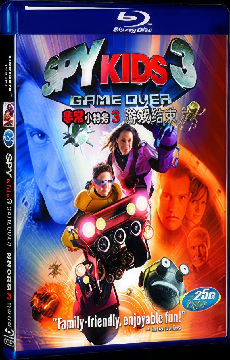 2003 SPY KIDS3 Movie 1-Disc Box Set for Gift Collection Blu-ray