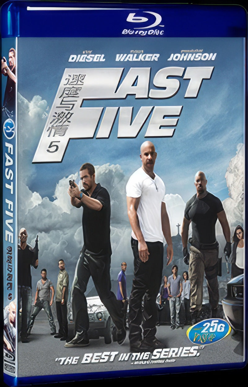 2011 Fast Five Movie 1-Disc Box Set for Gift Collection Blu-ray