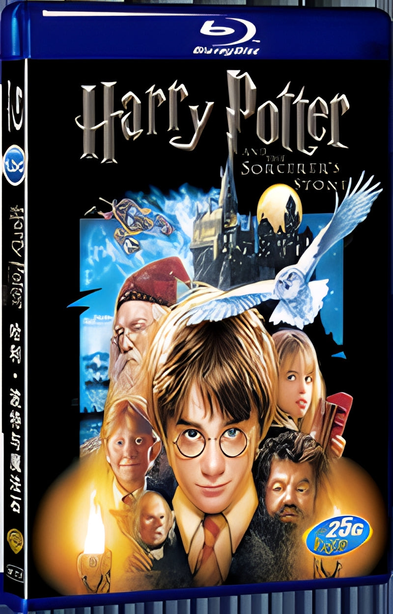 2001 Harry Potter and Philosopher's Stone 1080P for Gift 1-Disc All RegionPlay Seal Box Blu-ray
