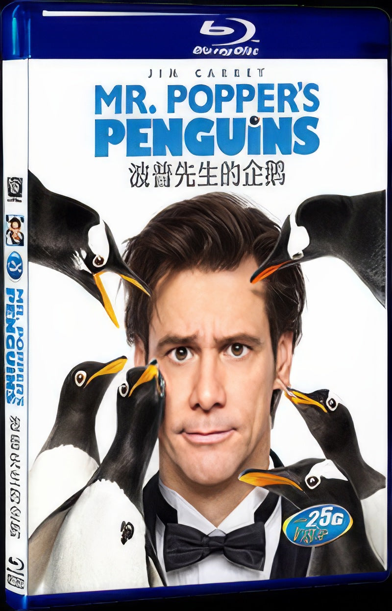 2011 Mr. Popper's Penguins Movie 1-Disc Box Set for Gift Collection Blu-ray