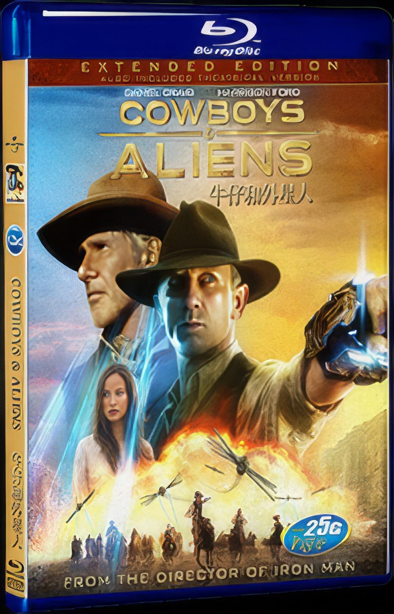 2011 Cowboys and Aliens Movie 1-Disc Box Set for Gift Collection Blu-ray