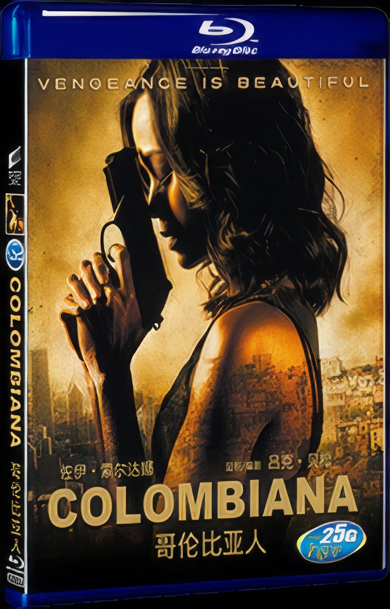 2011 Colombiana Movie 1-Disc Box Set for Gift Collection Blu-ray