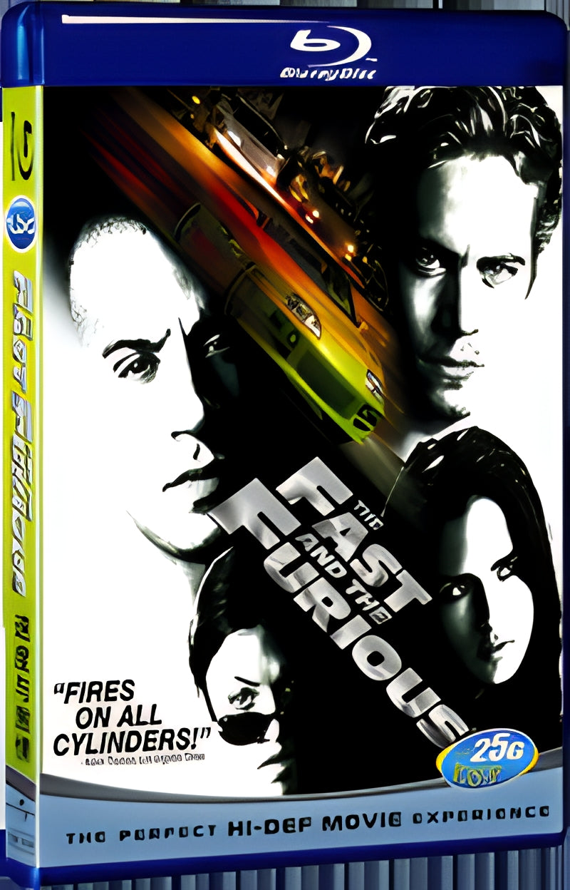 2001 The Fast and the Furious 1 1080P for Gift 1-Disc All RegionPlay Seal Box Blu-ray