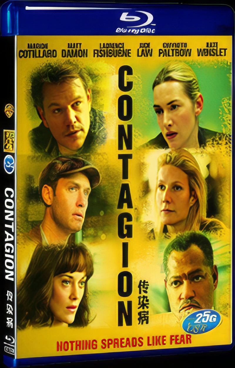 2011 Contagion Movie 1-Disc Box Set for Gift Collection Blu-ray