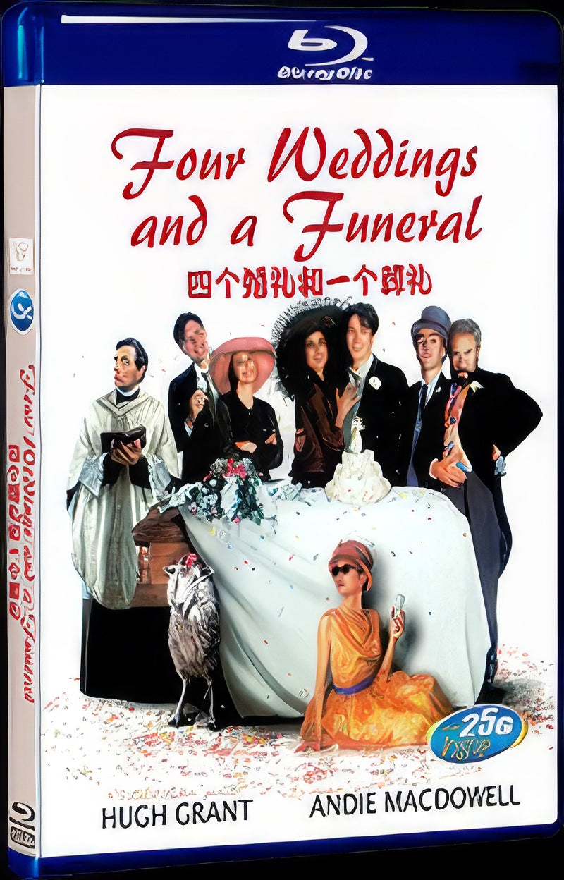 1994 Four Weddings and a Funeral Movie 1-Disc Box Set for Gift Collection Blu-ray