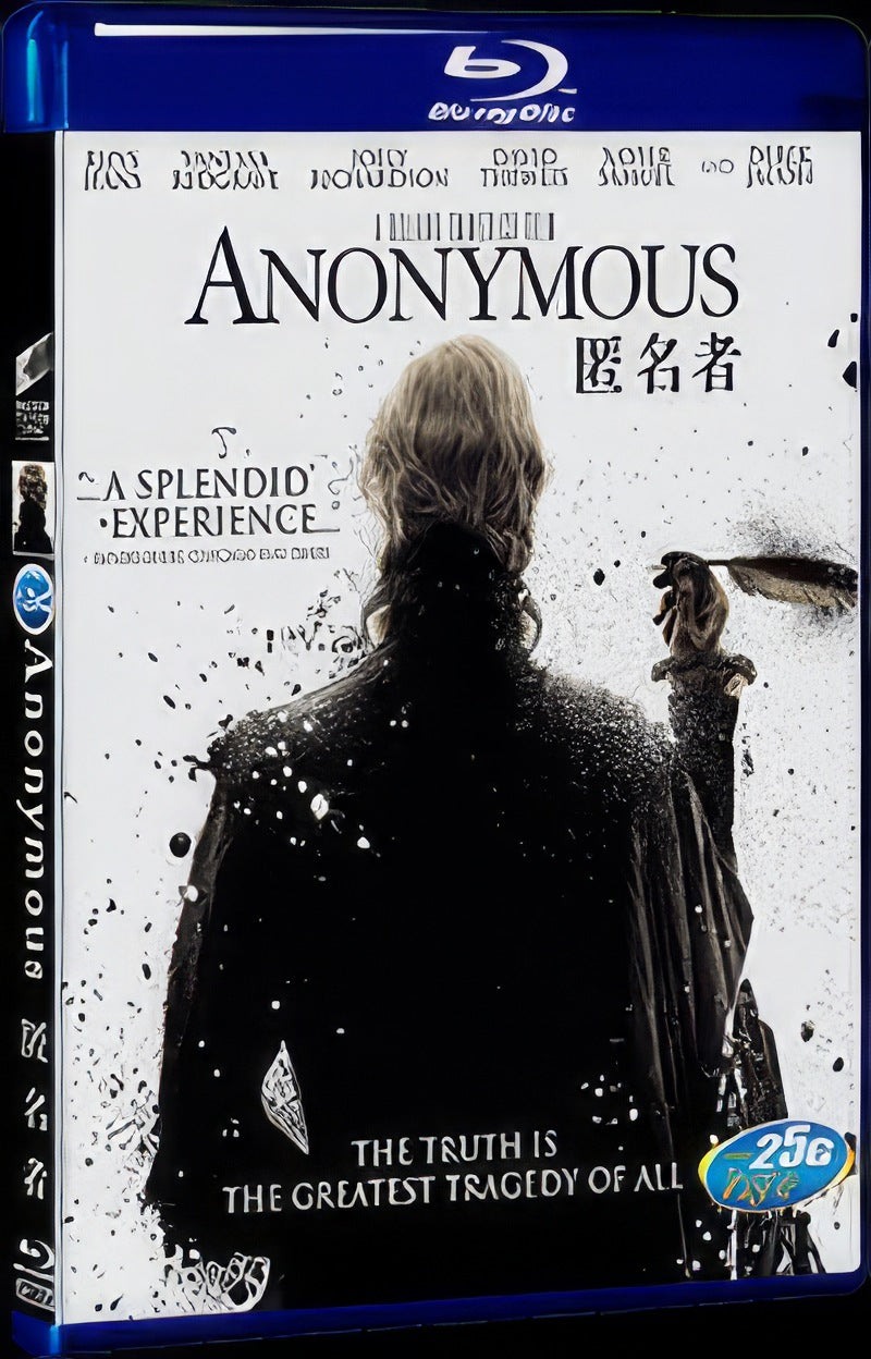 2011 Anonymous Movie 1-Disc Box Set for Gift Collection Blu-ray