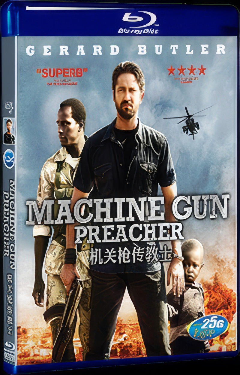 2011 Machine Gun Preacher Movie 1-Disc Box Set for Gift Collection Blu-ray