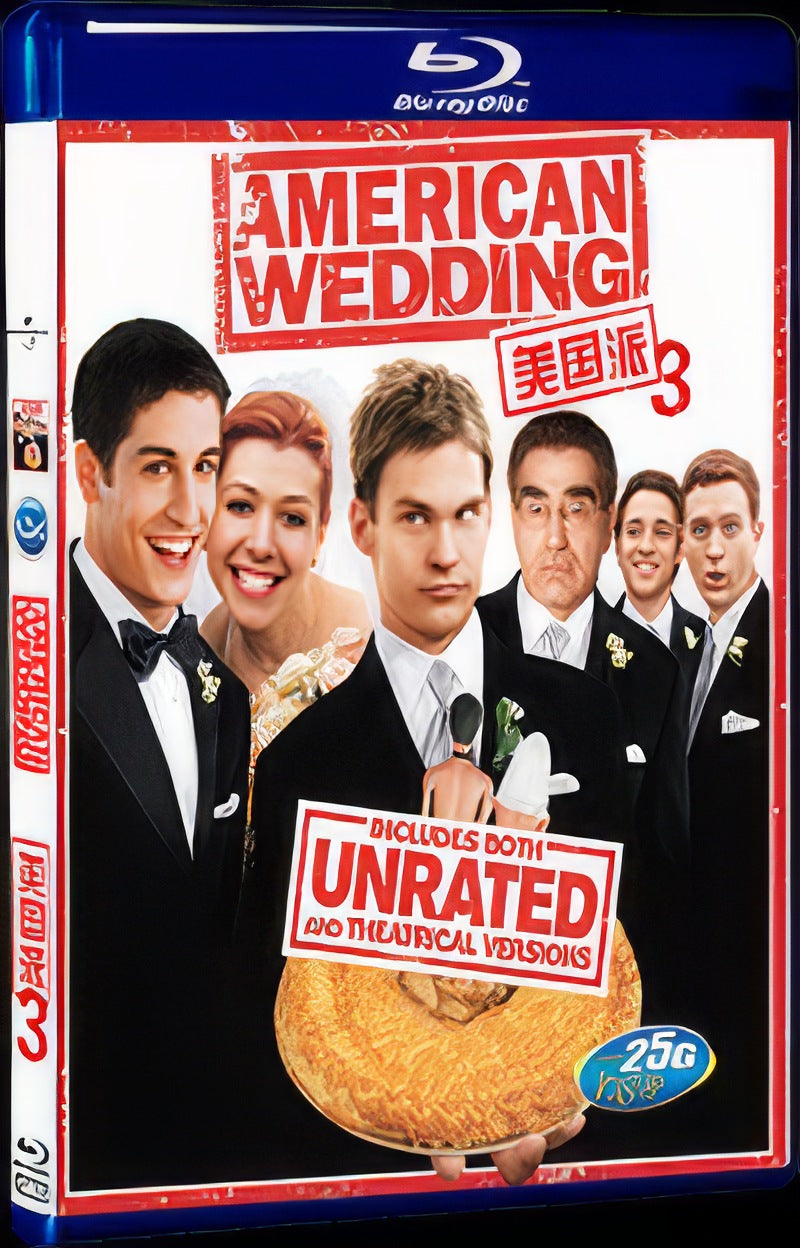 2003 American Pie 3: The Wedding/American Pie 3: Piece of Pie Movie 1-Disc Box Set for Gift Collection Blu-ray
