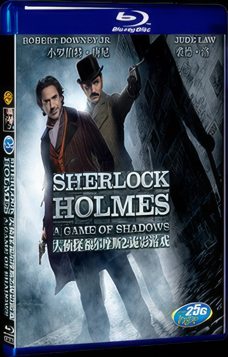 2011 Sherlock Holmes: A Game of Shadows Movie 1-Disc Box Set for Gift Collection Blu-ray