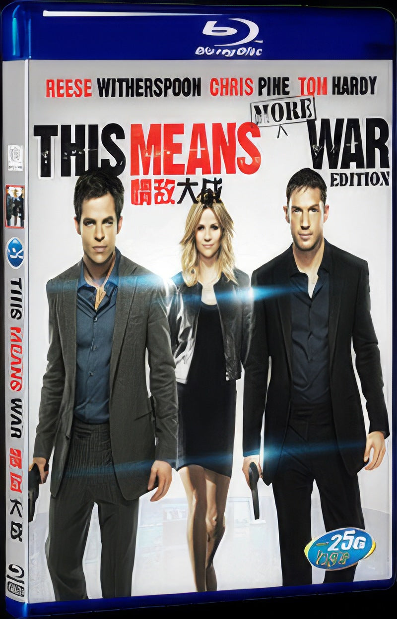 2012 This Means War Movie 1-Disc Box Set for Gift Collection Blu-ray