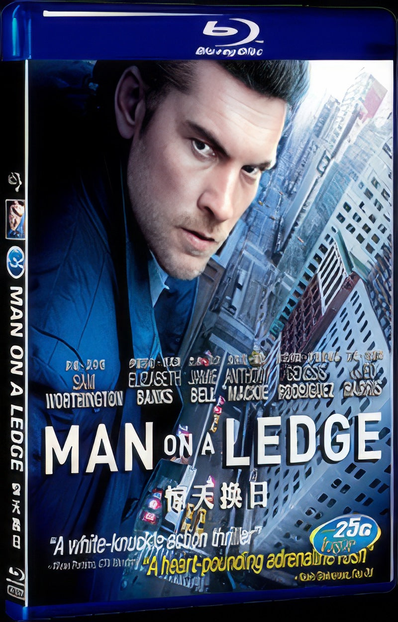 2012 Man on a Ledge Movie 1-Disc Box Set for Gift Collection Blu-ray