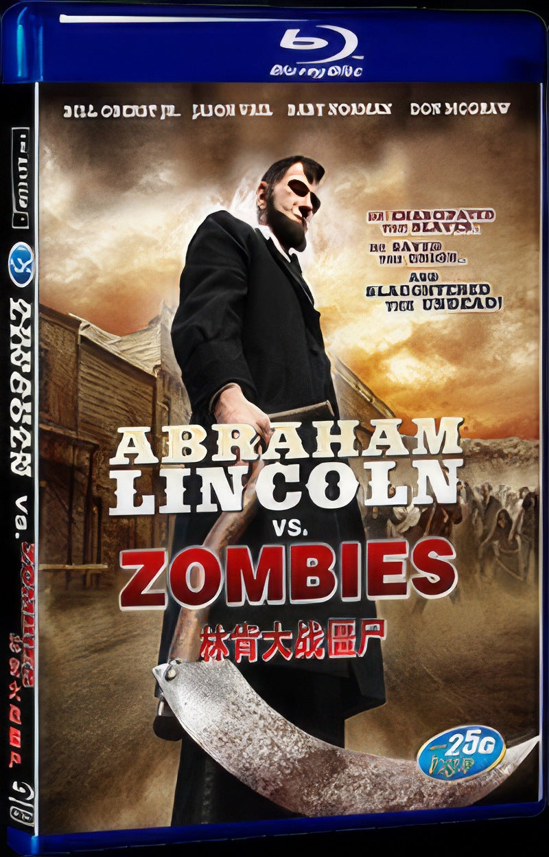2012 Abraham Lincoln Vs Zombies Movie 1-Disc Box Set for Gift Collection Blu-ray