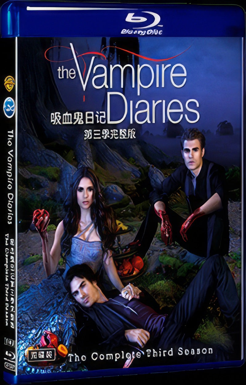 2011 The Vampire Diaries Season 3 Movie 2-Disc Box Set for Gift Collection Blu-ray