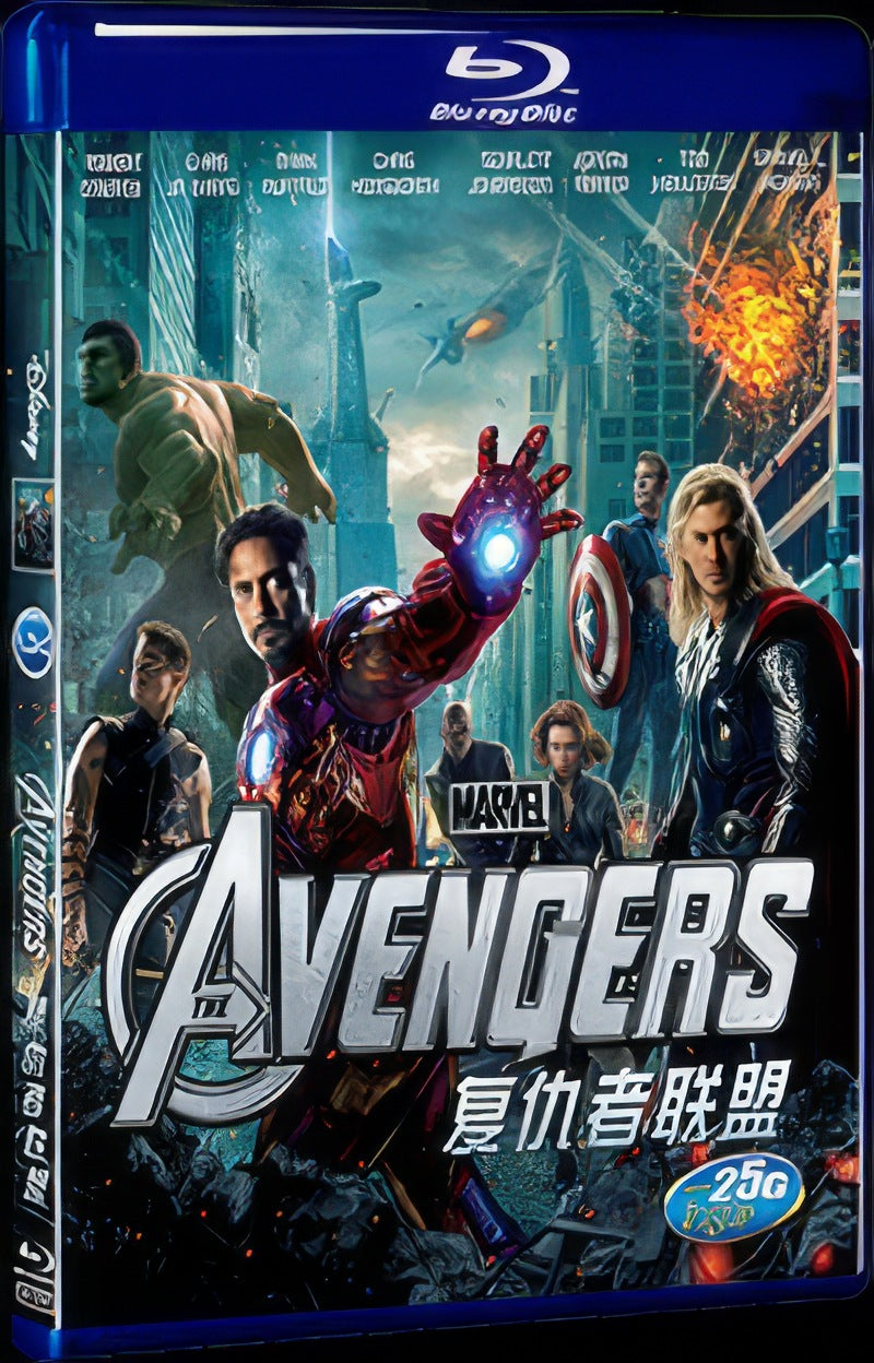 2012 The Avengers Movie 1-Disc Box Set for Gift Collection Blu-ray