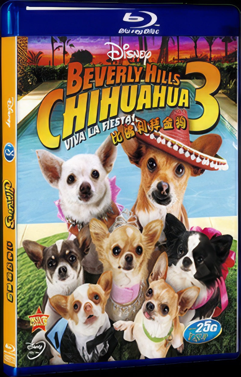 2012 Beverly Hills Chihuahua 3 Movie 1-Disc Box Set for Gift Collection Blu-ray