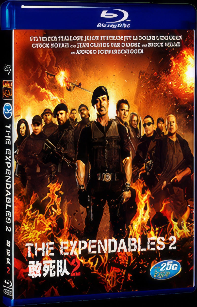 2012 The Expendables 2 Movie 1-Disc Box Set for Gift Collection Blu-ray