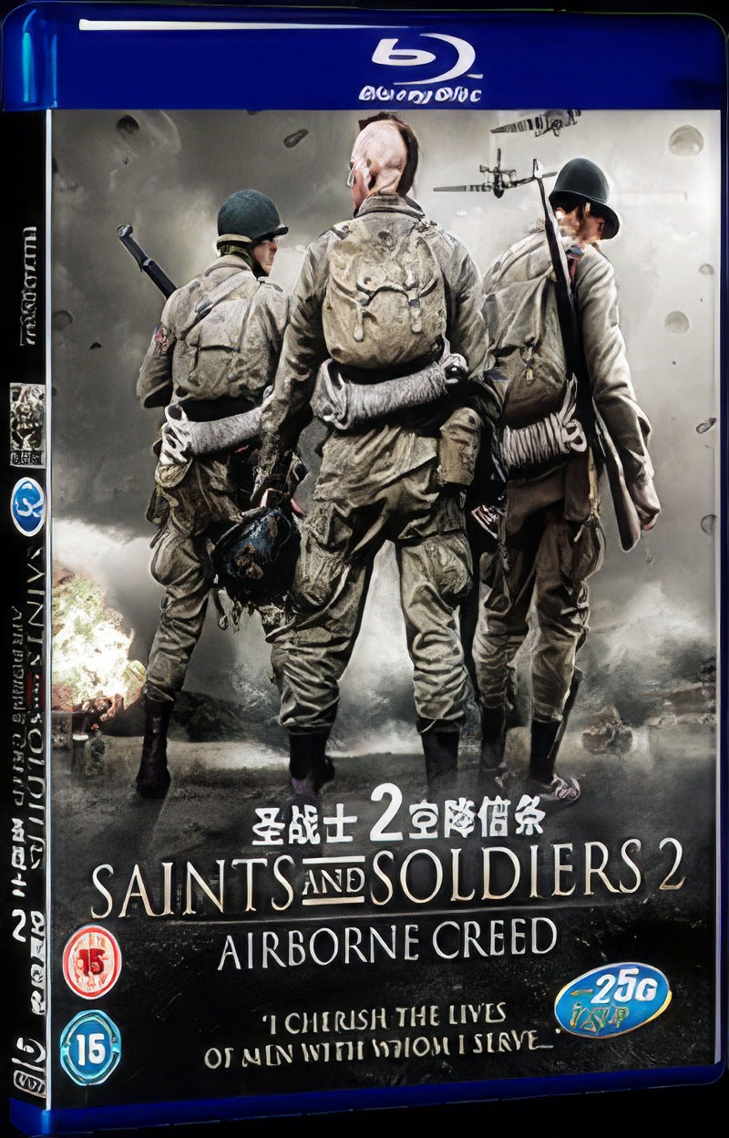 2012 Saints and Soldiers: Airborne Creed Movie 1-Disc Box Set for Gift Collection Blu-ray