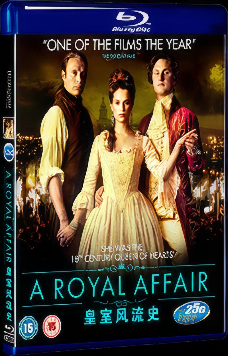 2012 En kongelig aff re/A Royal Affair Movie 1-Disc Box Set for Gift Collection Blu-ray