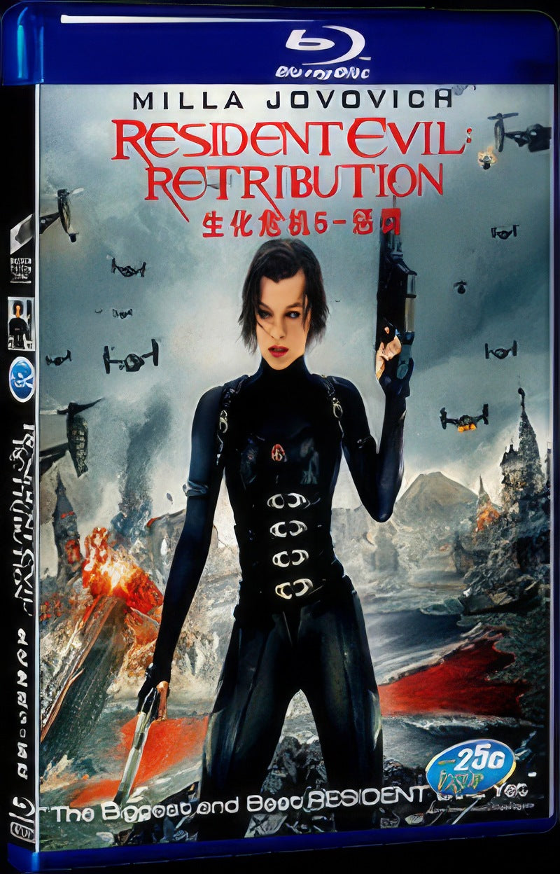 2012 Resident Evil: Retribution Movie 1-Disc Box Set for Gift Collection Blu-ray