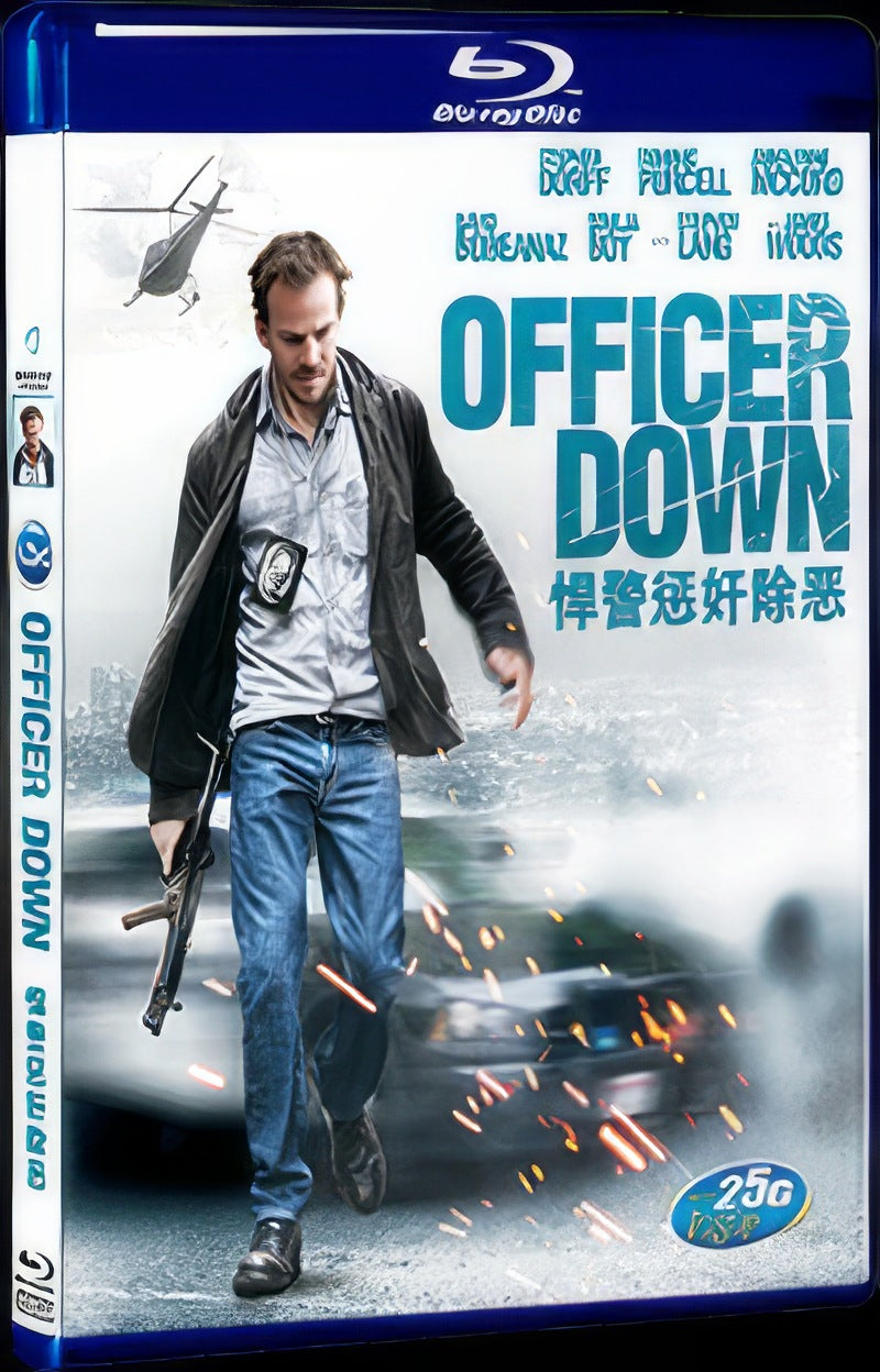 2013 Officer Down Movie 1-Disc Box Set for Gift Collection Blu-ray