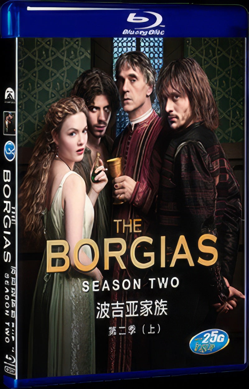 2012 The Borgias Season 2 Movie 3-Disc Box Set for Gift Collection Blu-ray