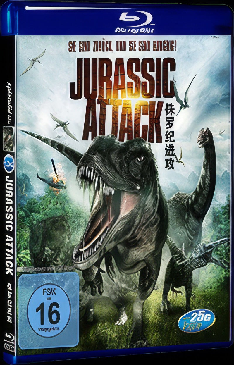2013 Jurassic attack Movie 1-Disc Box Set for Gift Collection Blu-ray