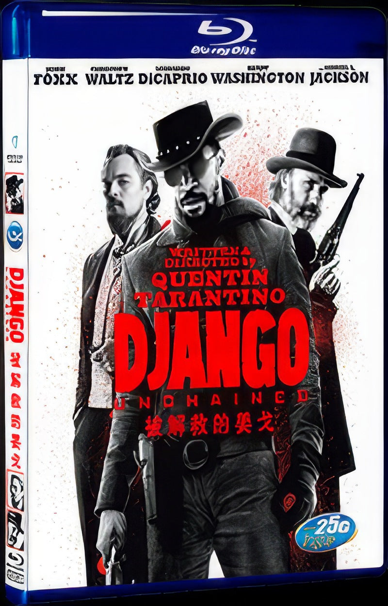 2012 Django Unchained Movie 1-Disc Box Set for Gift Collection Blu-ray