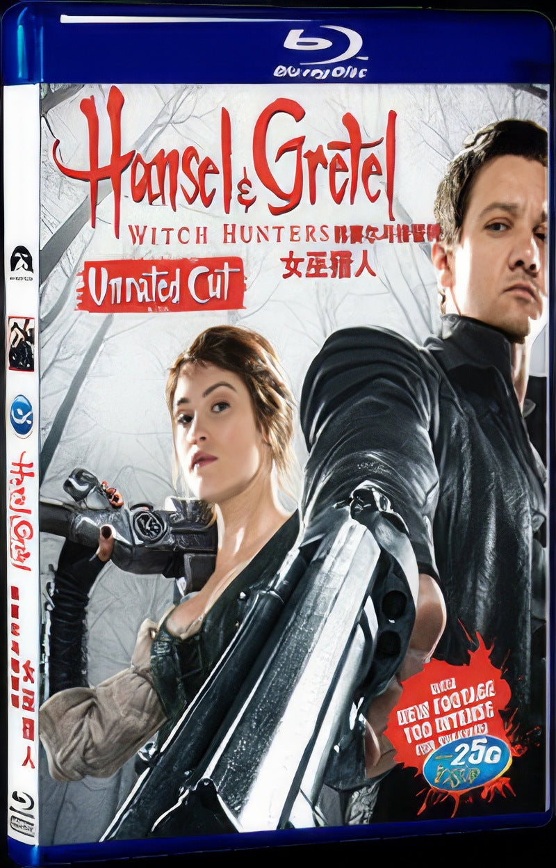 2013 Hansel and Gretel: Witch Hunters Movie 1-Disc Box Set for Gift Collection Blu-ray