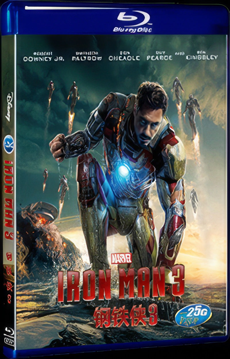 2013 Iron Man 3 Movie 1-Disc Box Set for Gift Collection Blu-ray