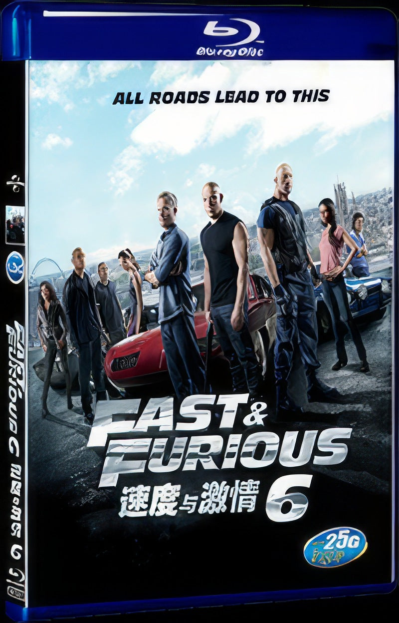 2013 Fast Furious 6 Movie 1-Disc Box Set for Gift Collection Blu-ray