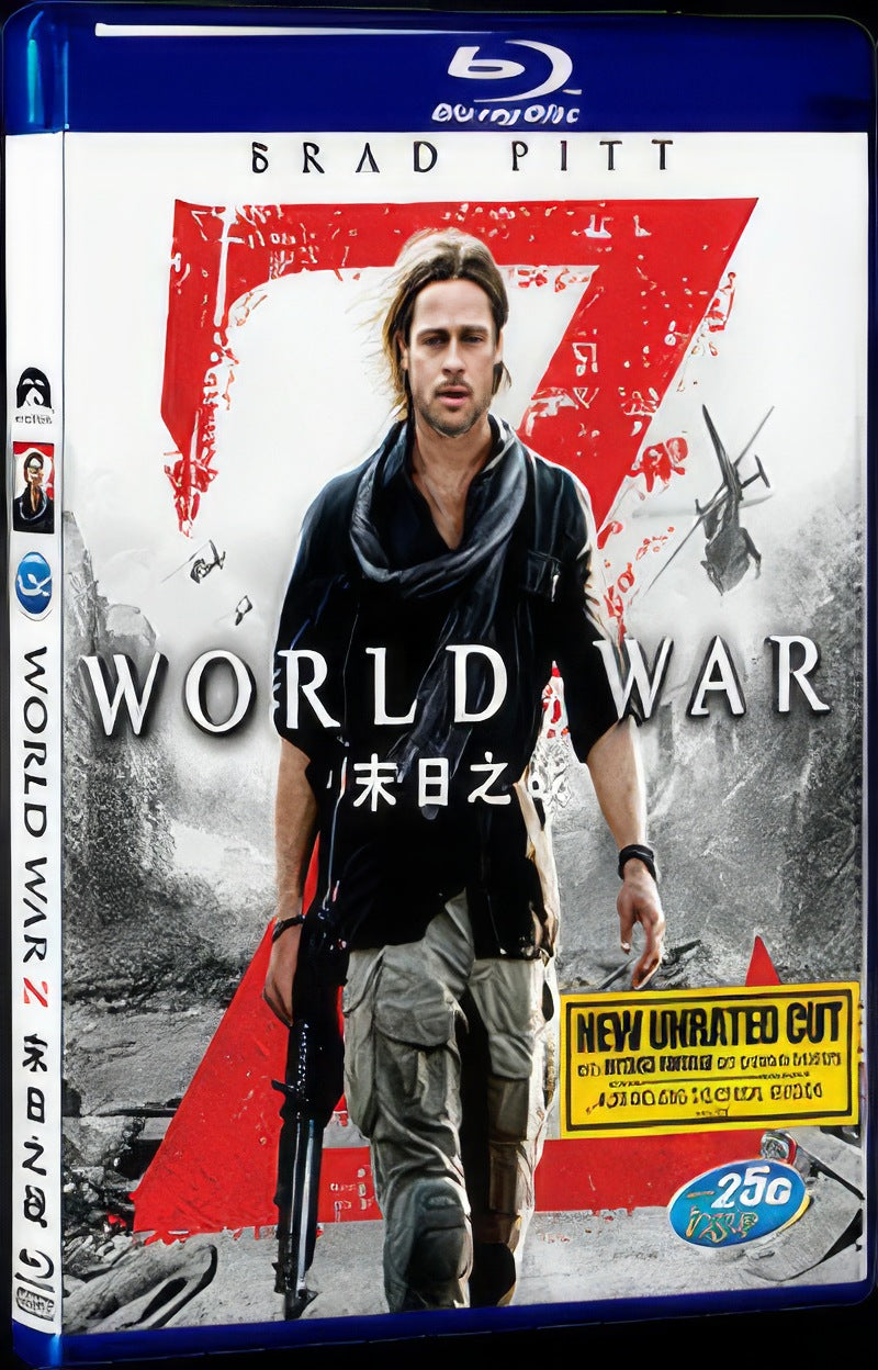 2013 World War Z Movie 1-Disc Box Set for Gift Collection Blu-ray